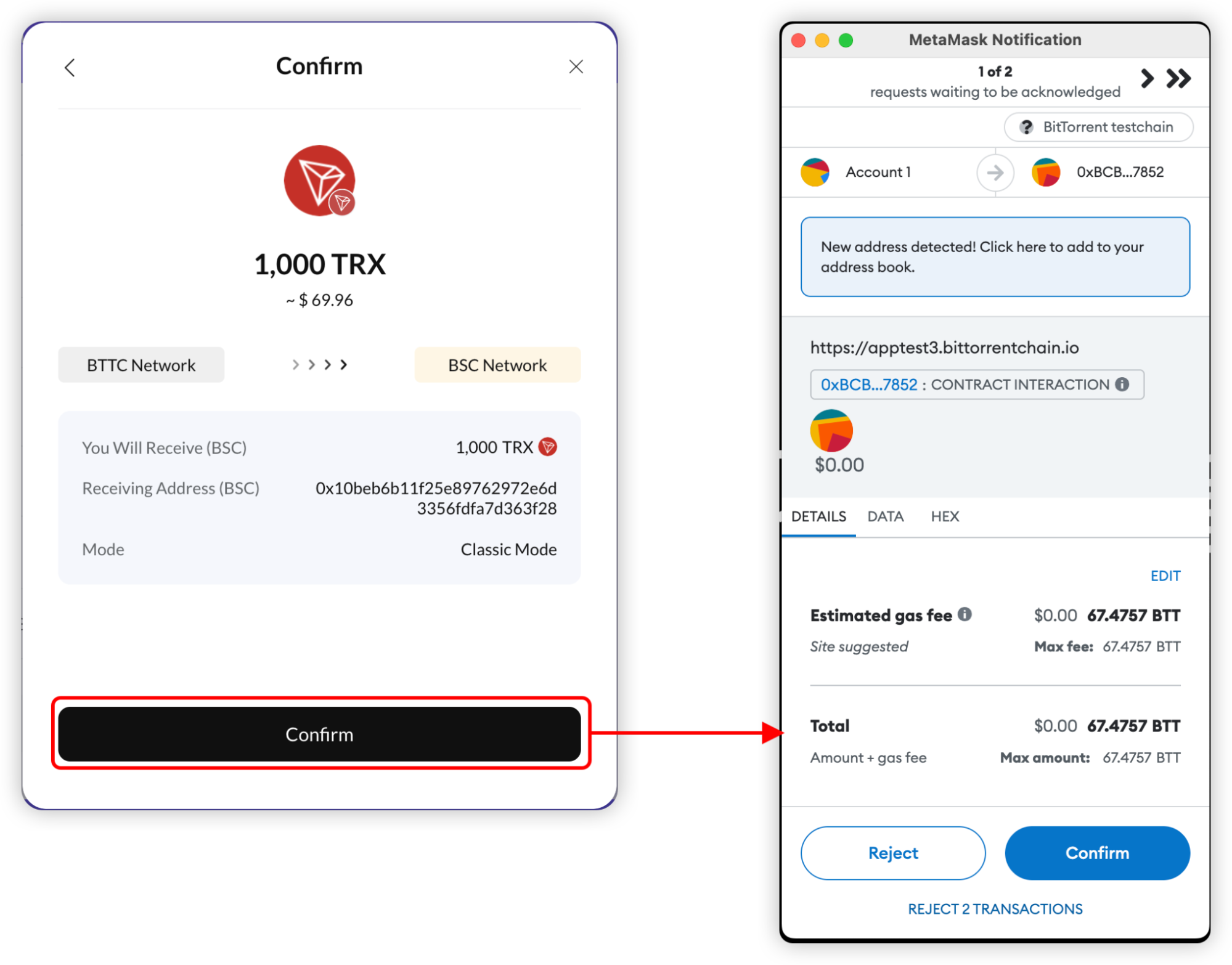 How to transfer assets from BTTC to Ethereum or BNB Chain? – BTTC