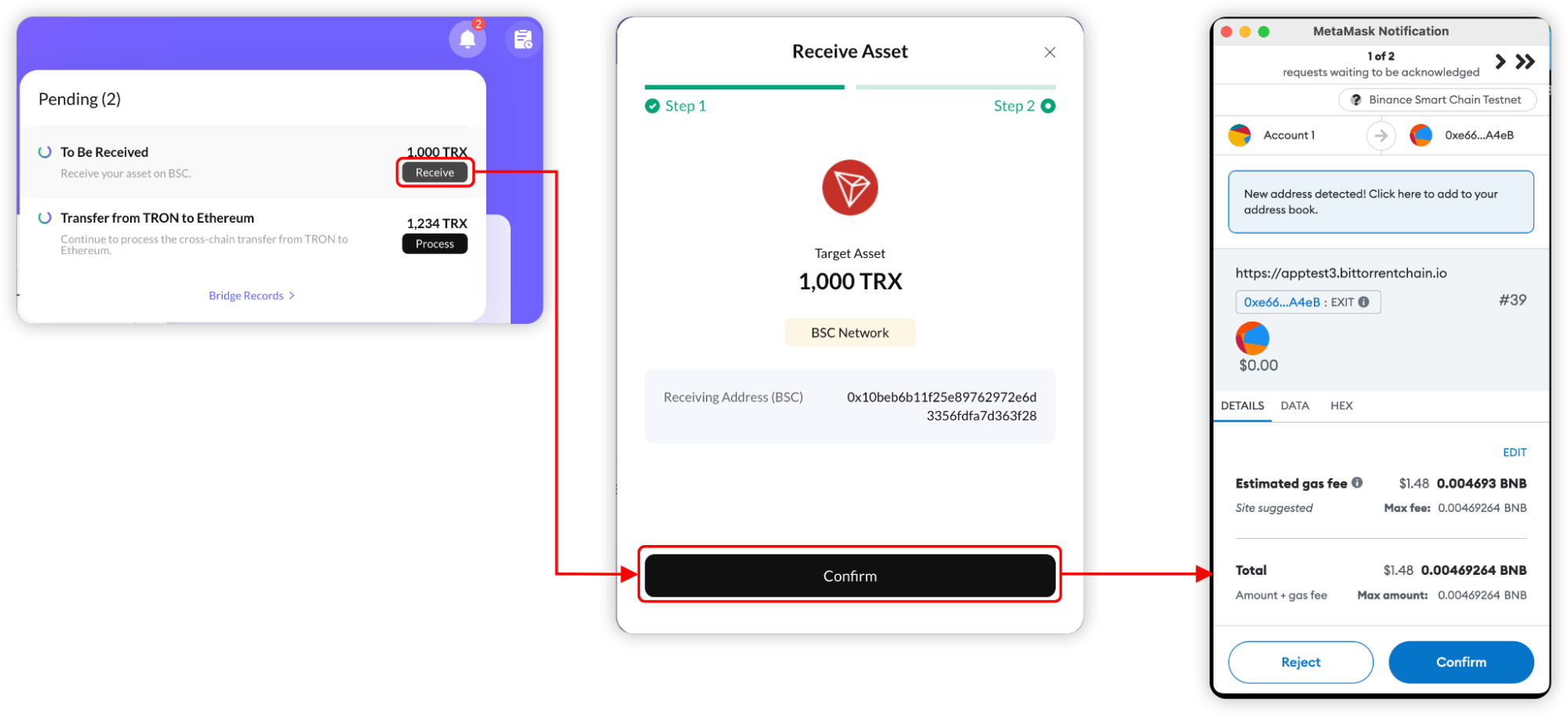 How to transfer assets from BTTC to Ethereum or BNB Chain? – BTTC