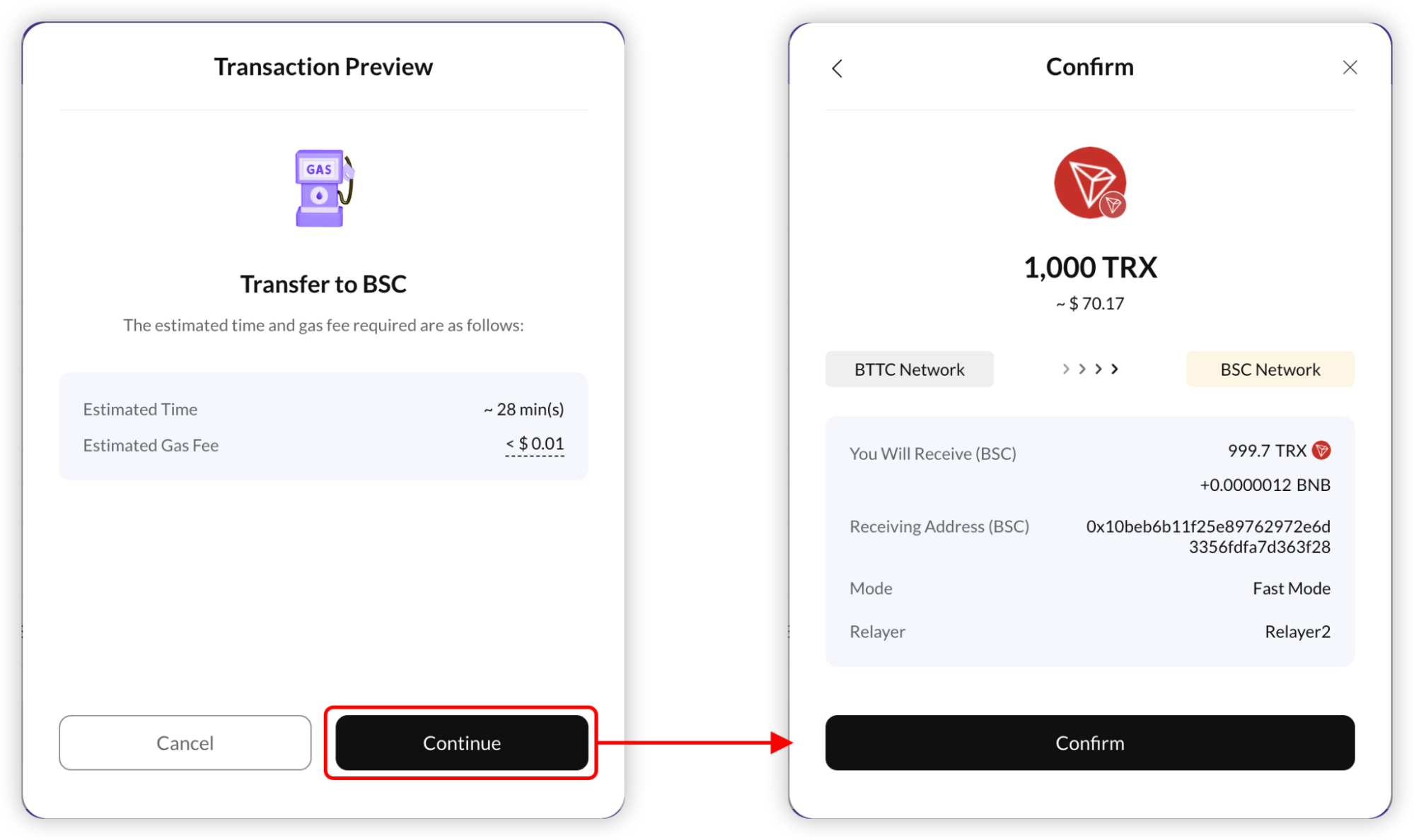 How to transfer assets from BTTC to Ethereum or BNB Chain? – BTTC